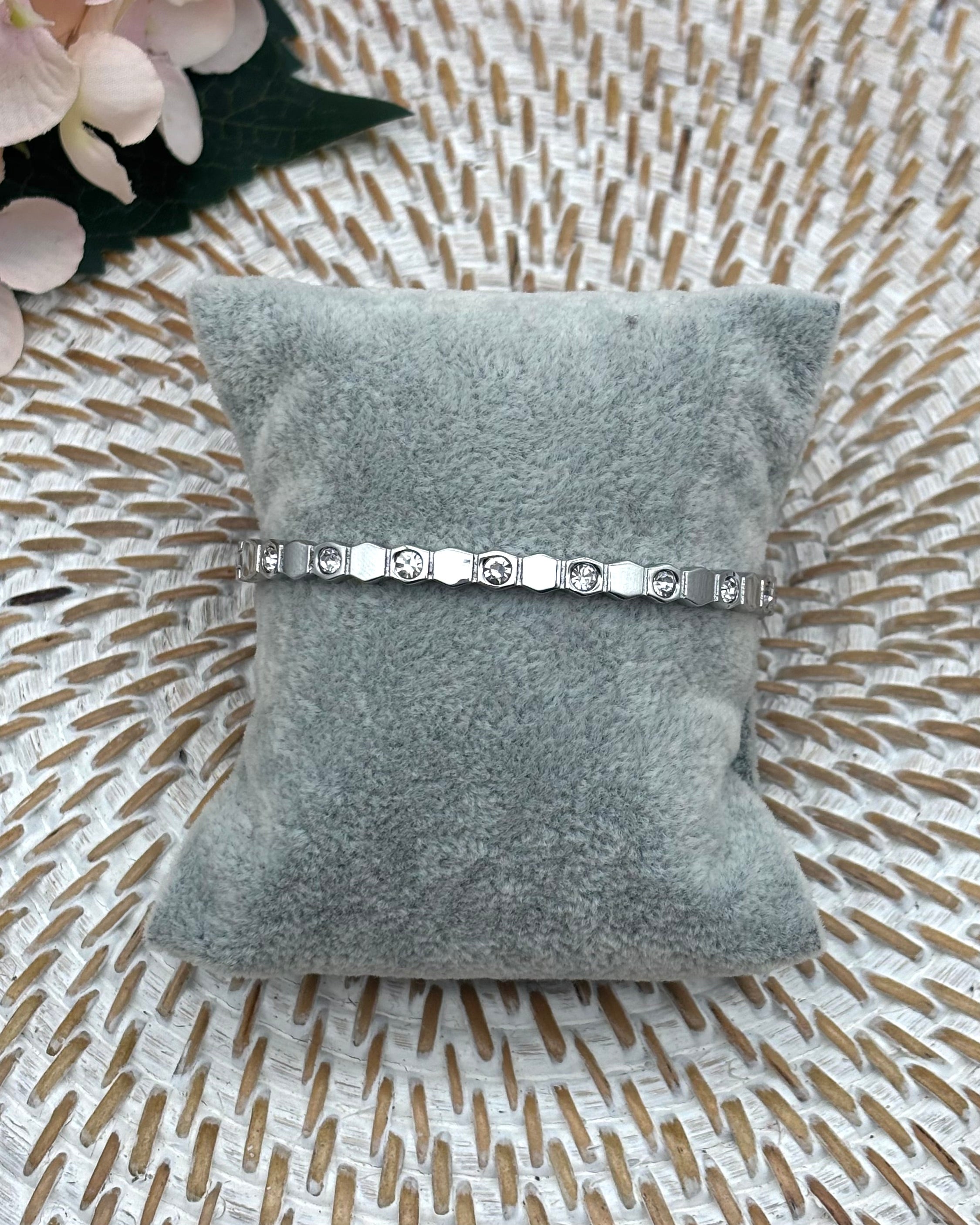 Paris Bangle - Hexagon Diamanté
