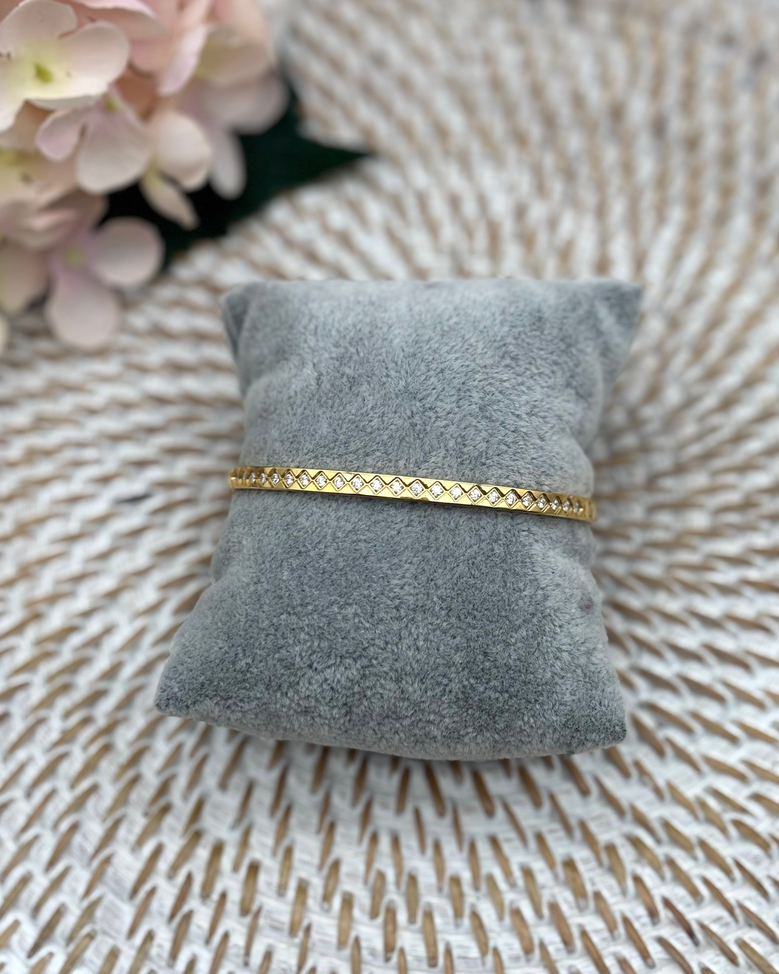 Paris Bangle - Rhinestone