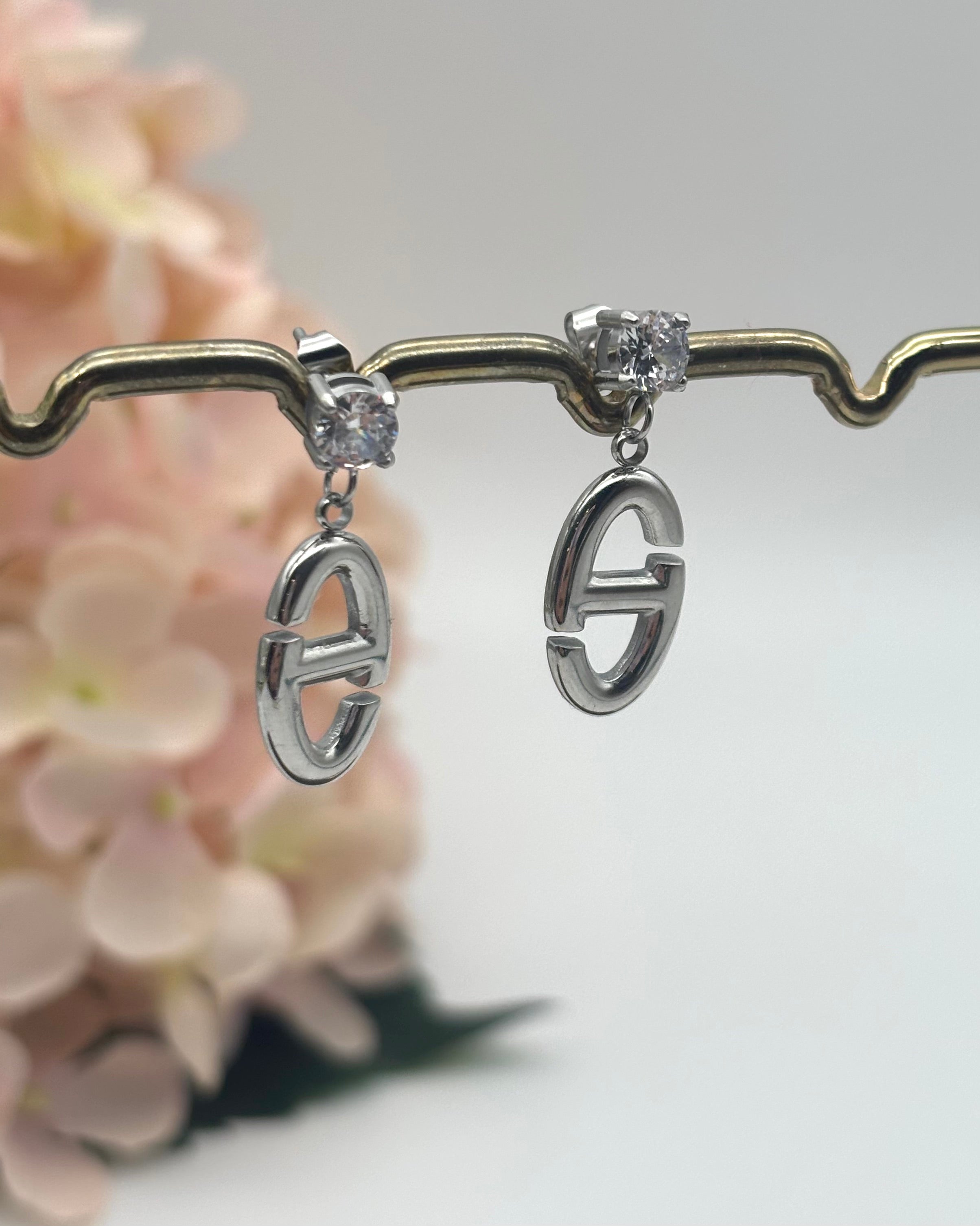 Pavina - Diamanté Link Earrings