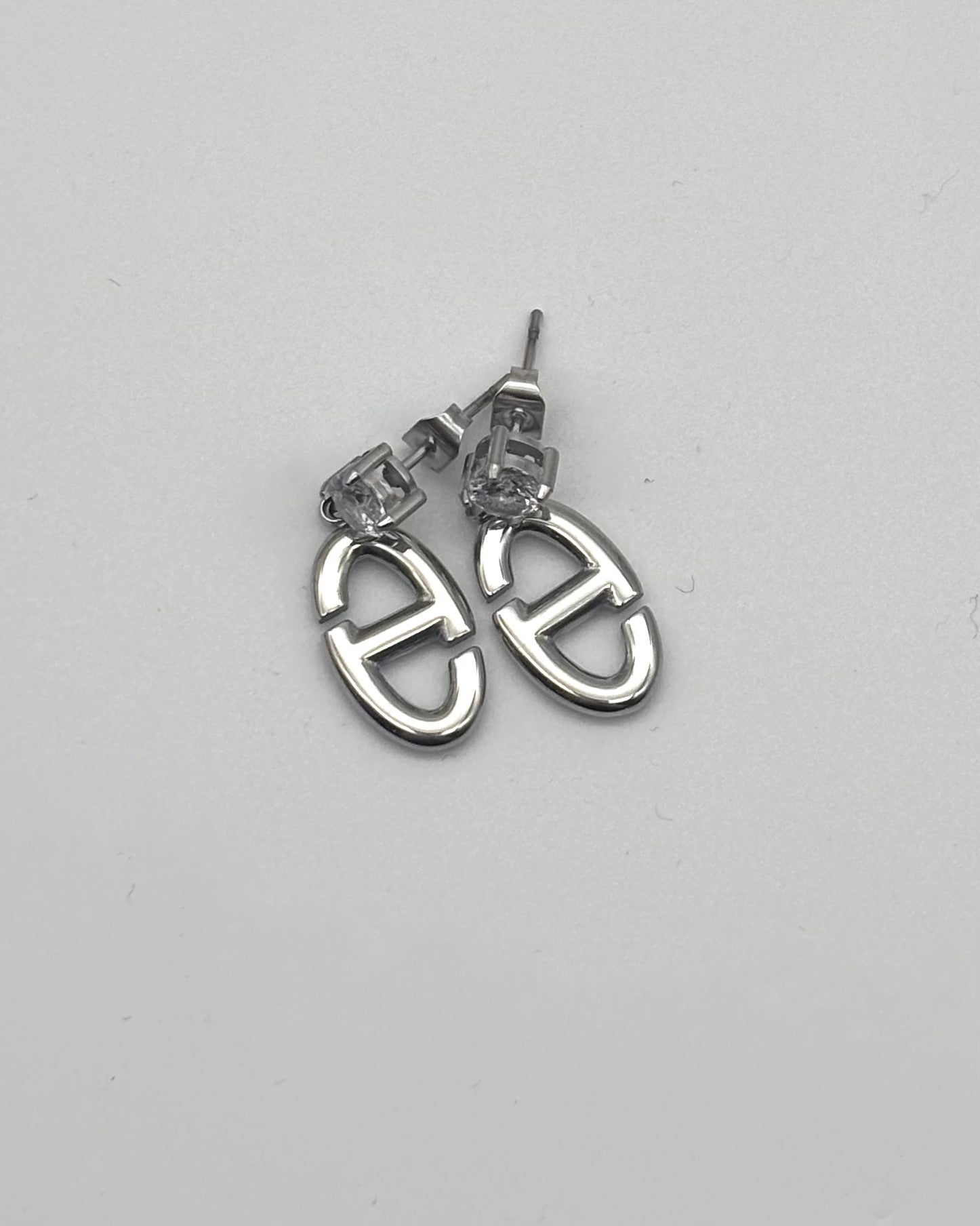 Pavina - Diamanté Link Earrings