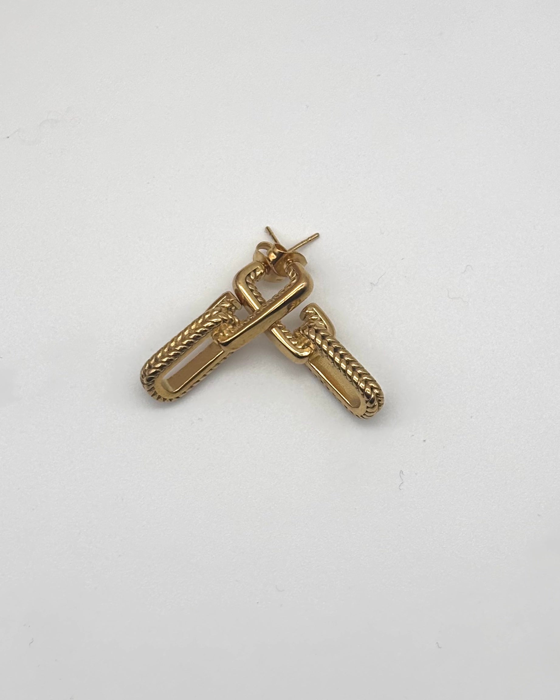 Petra - Gold Link Earrings