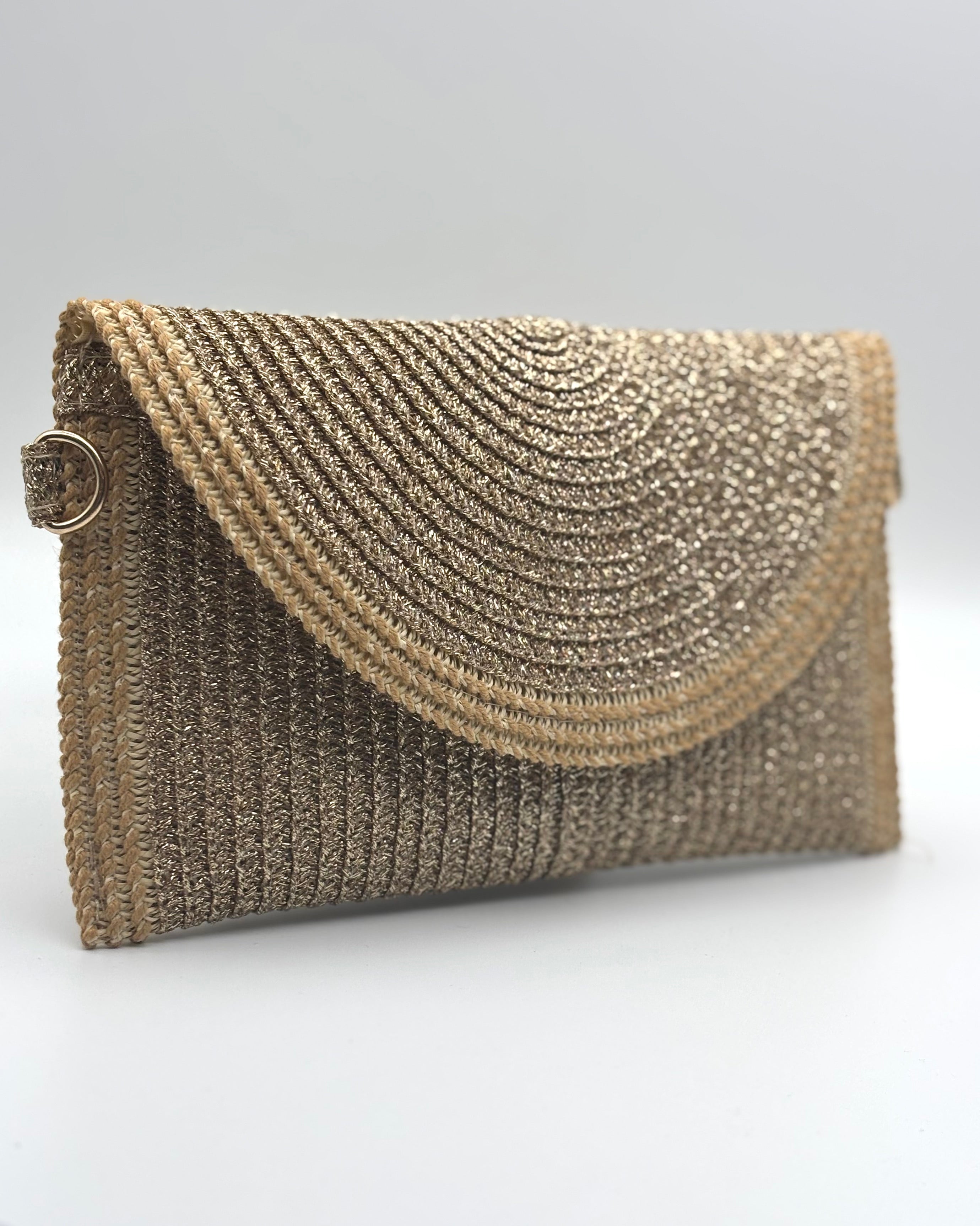 Belluno Small Metallic Clutch
