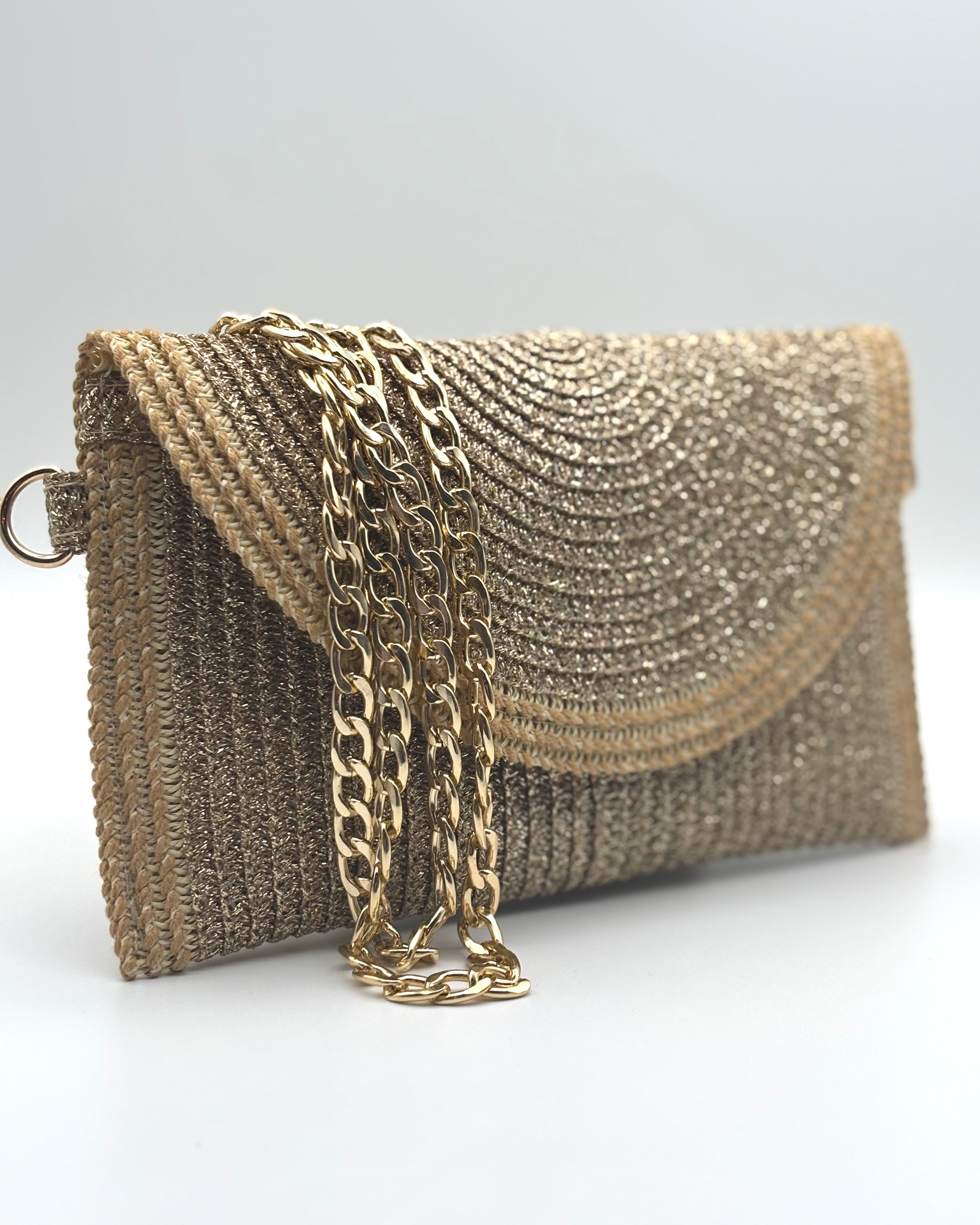 Belluno Small Metallic Clutch