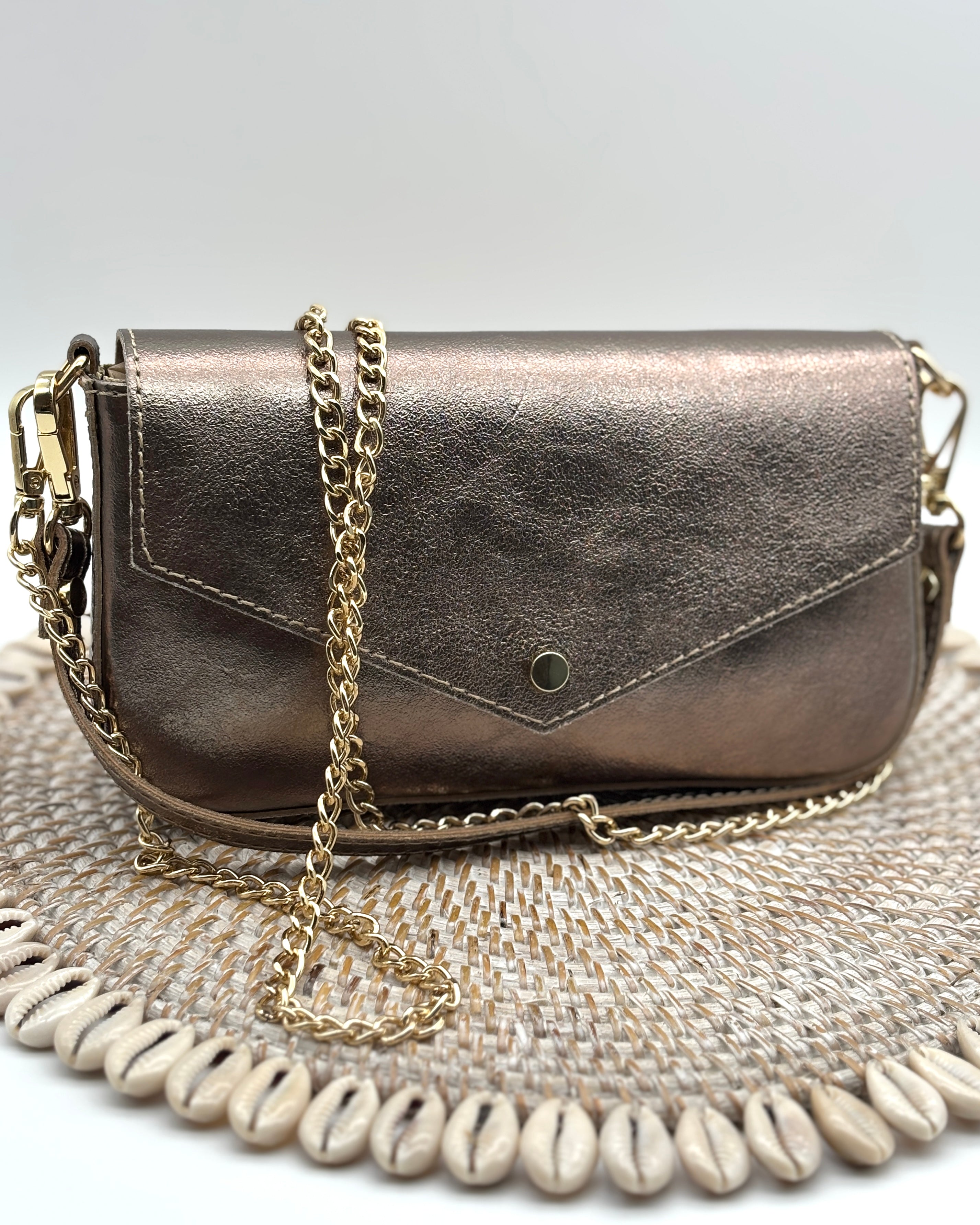 Ferrara Envelope Bag - Gunmetal