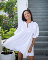 Jessica Dress - White Muslin