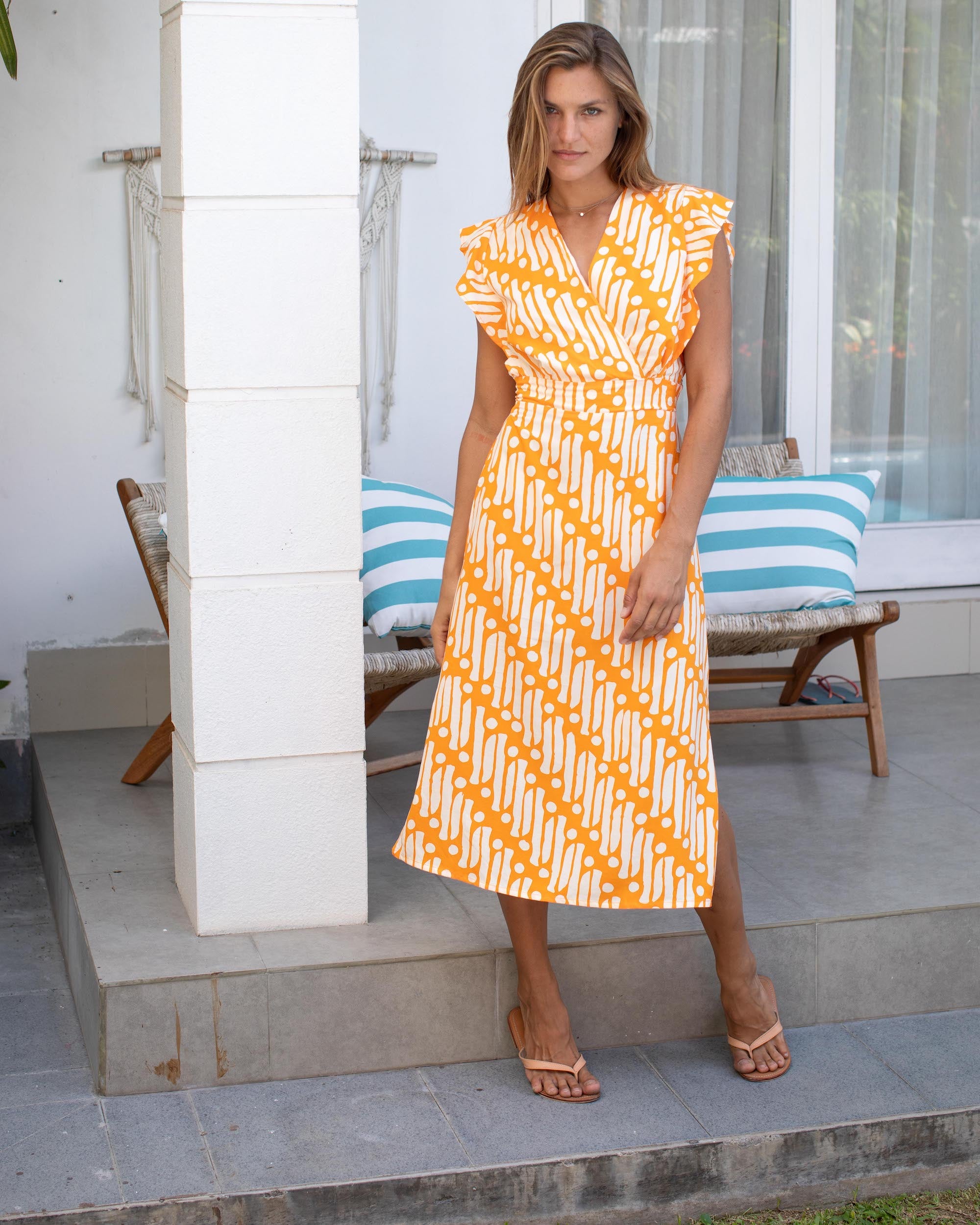 Julia Dress - Orange Rejeng