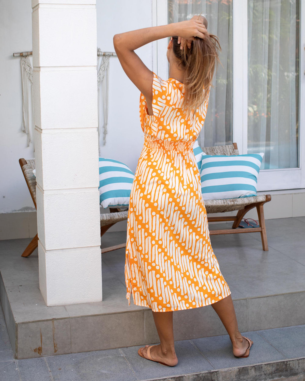 Julia Dress - Orange Rejeng