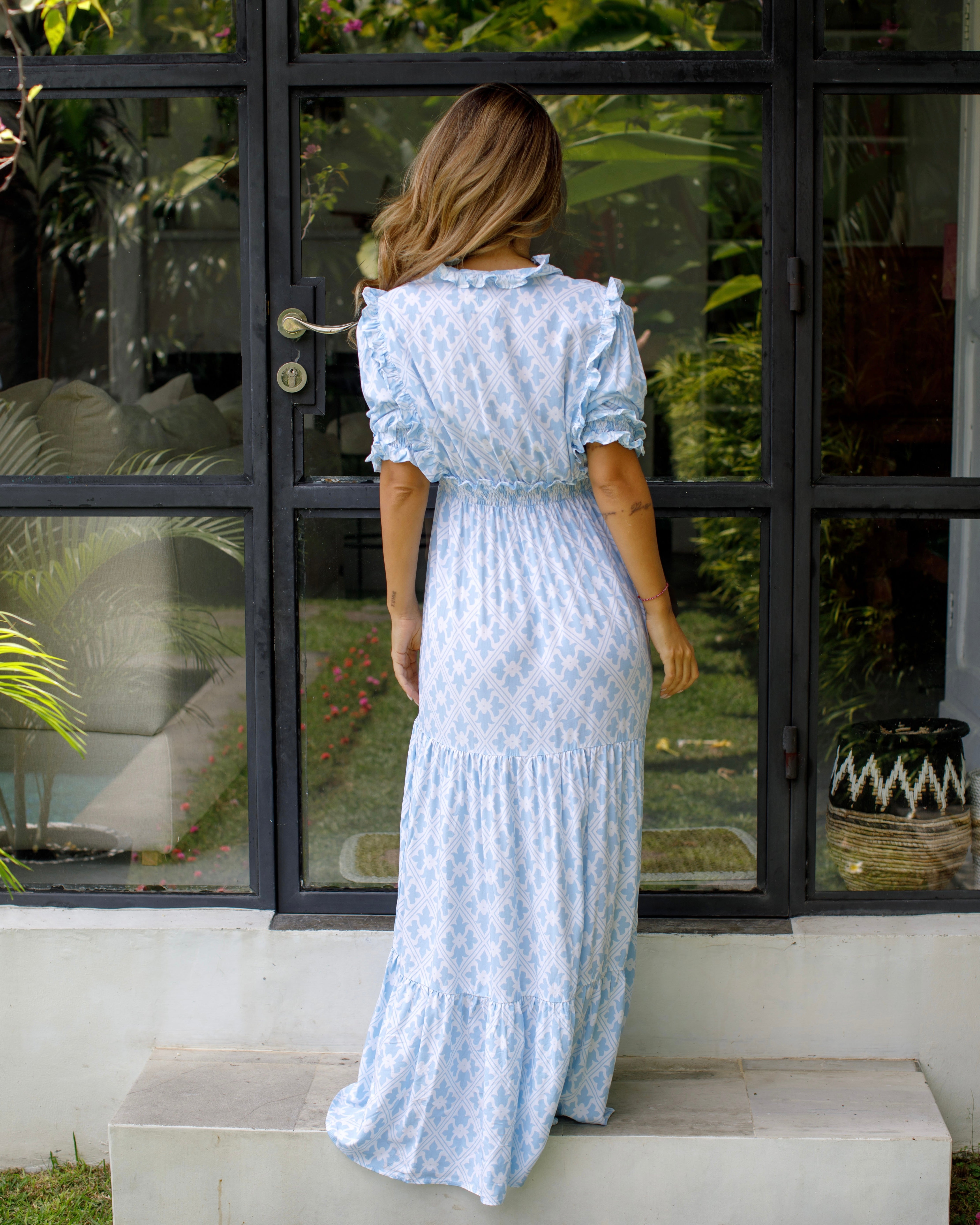 Jo Dress - Alice Blue Regency