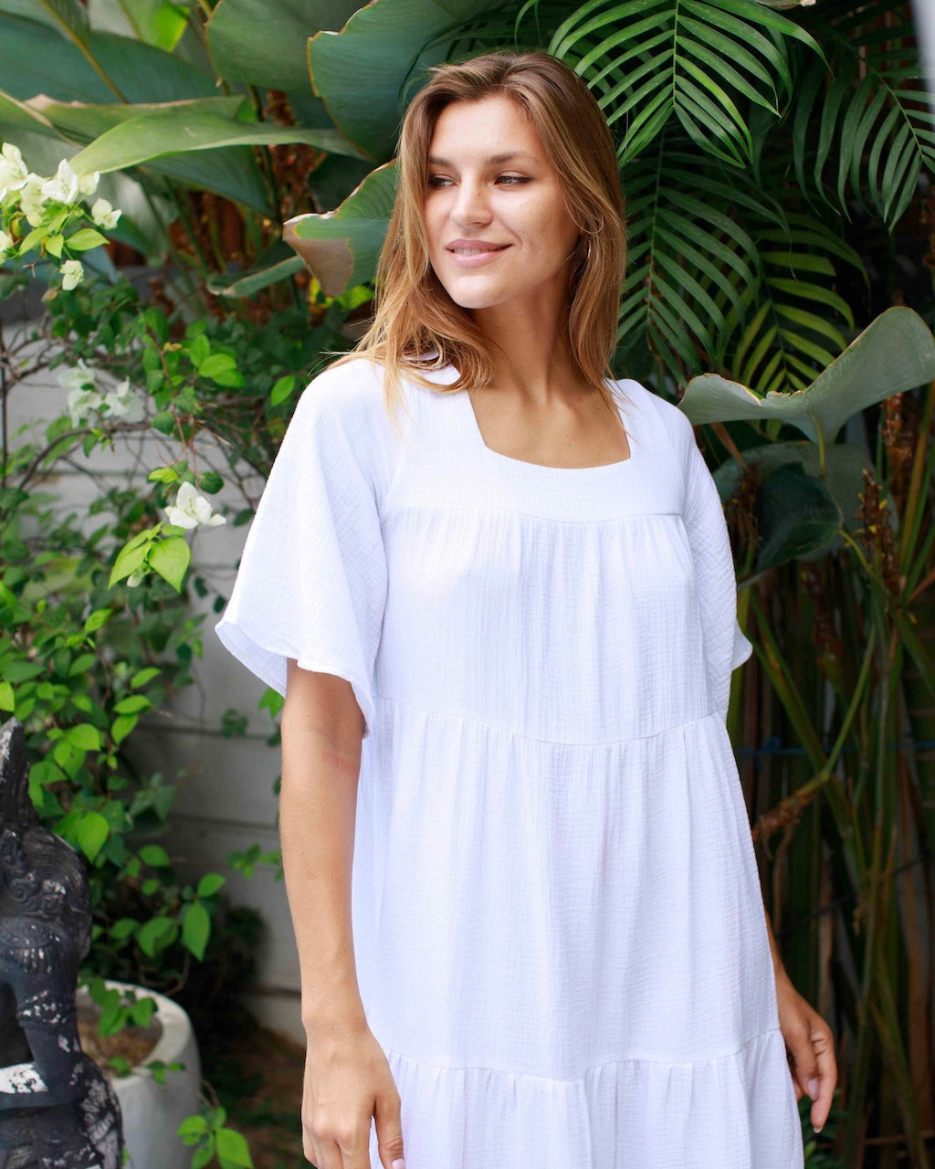 Joya Long Dress - White