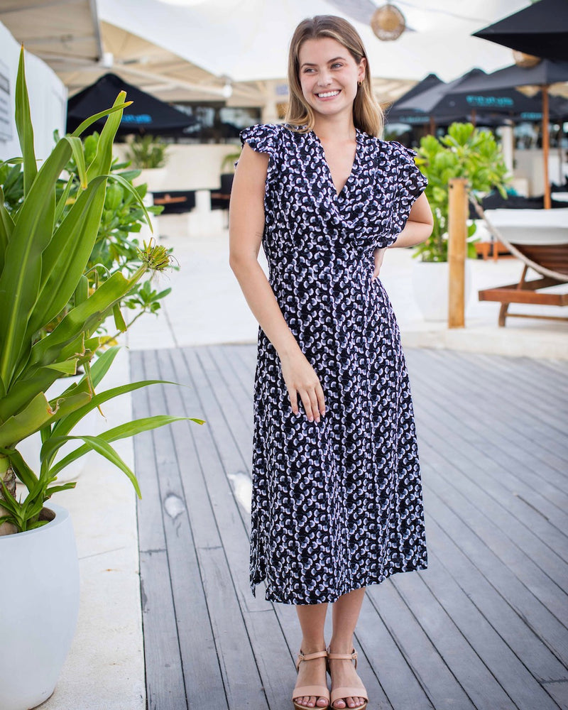 Julia Dress - Black Ginkgo