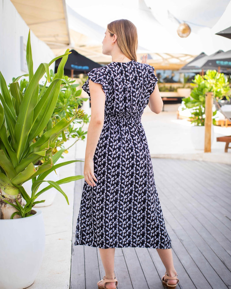 Julia Dress - Black Ginkgo