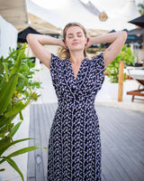 Julia Dress - Black Ginkgo