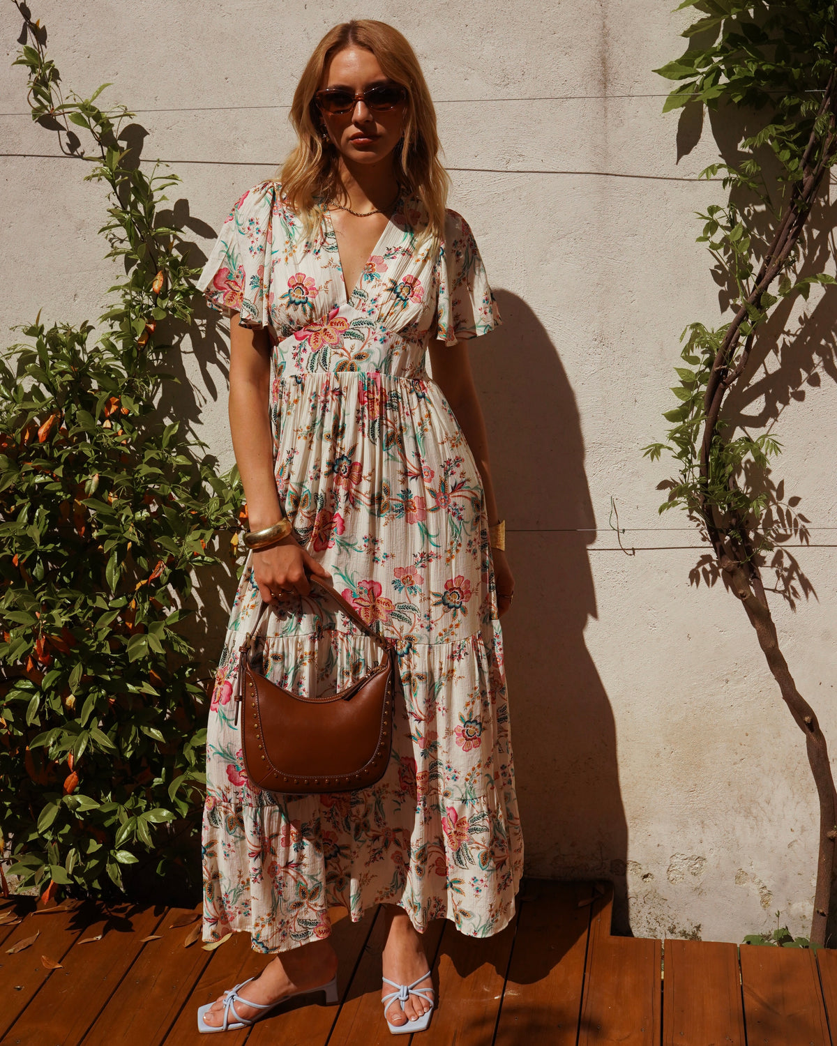 Juliette Dress - Neutral Flower