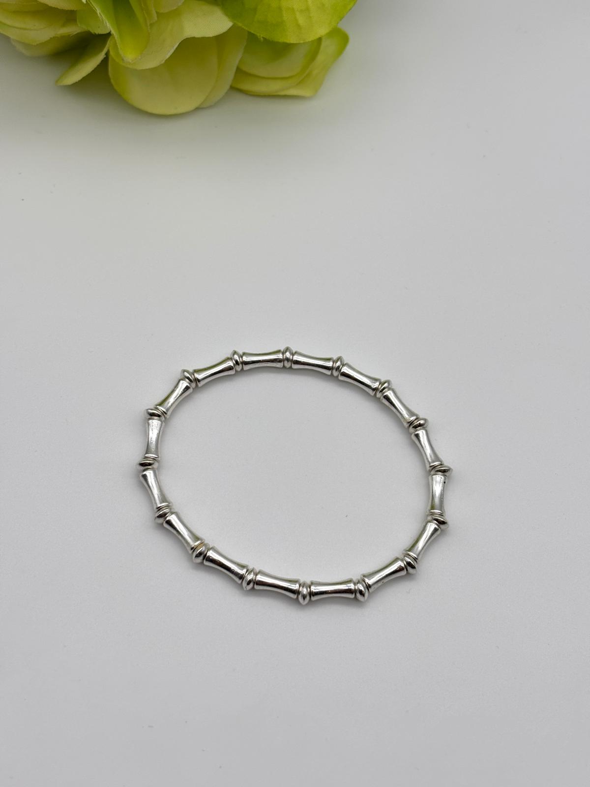 Kaya Silver Bamboo Bracelet