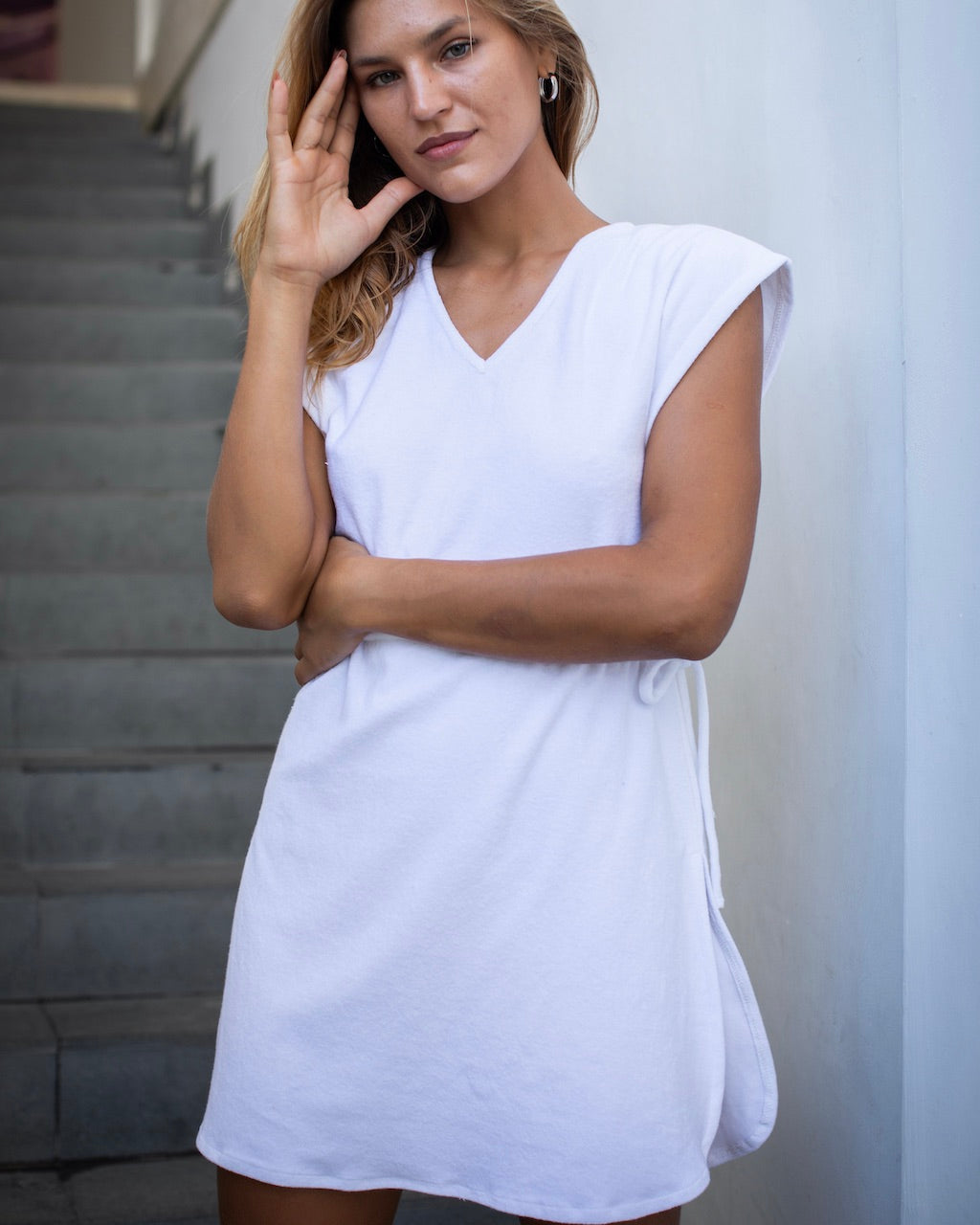 Kendal Beach Dress White Terry Towelling White Terry Towelling 0