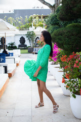 Kora Dress - Green Petal