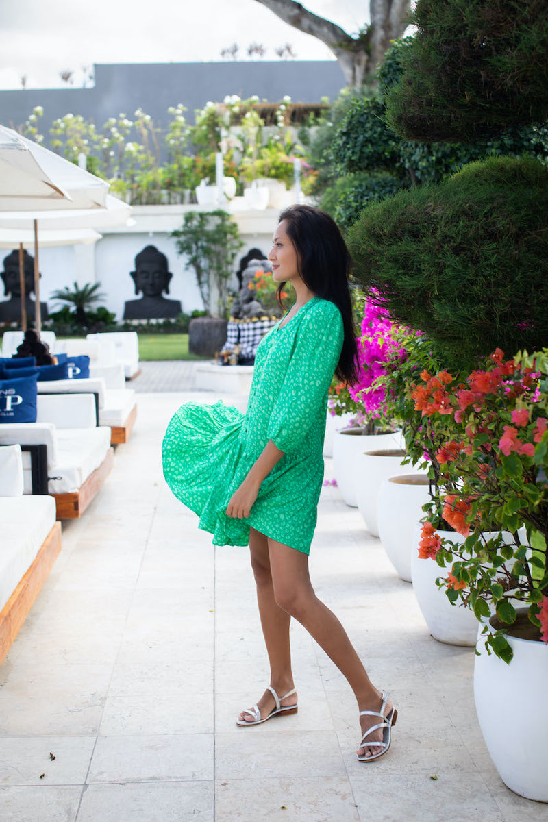 Kora Dress - Green Petal