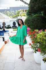 Kora Dress - Green Petal