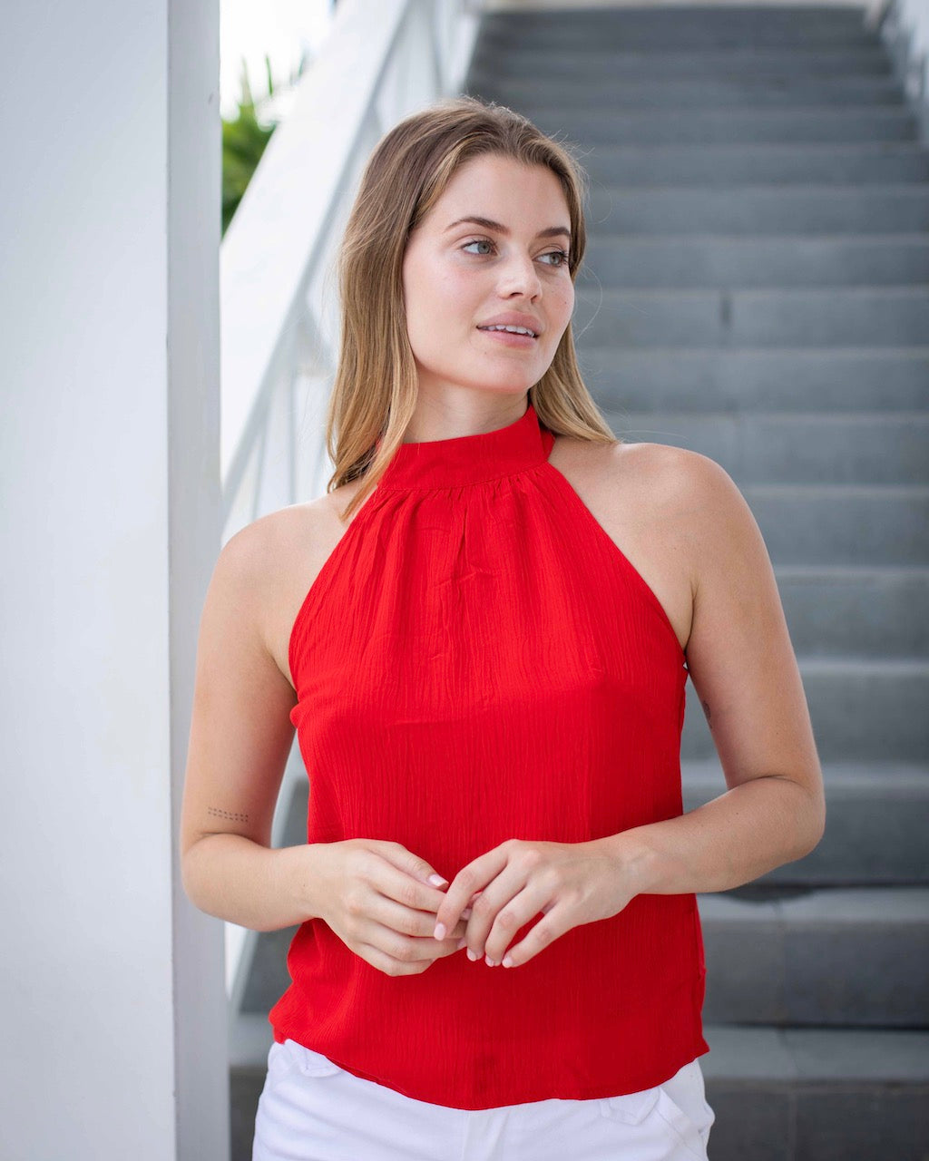 Lana Top - Poppy Red