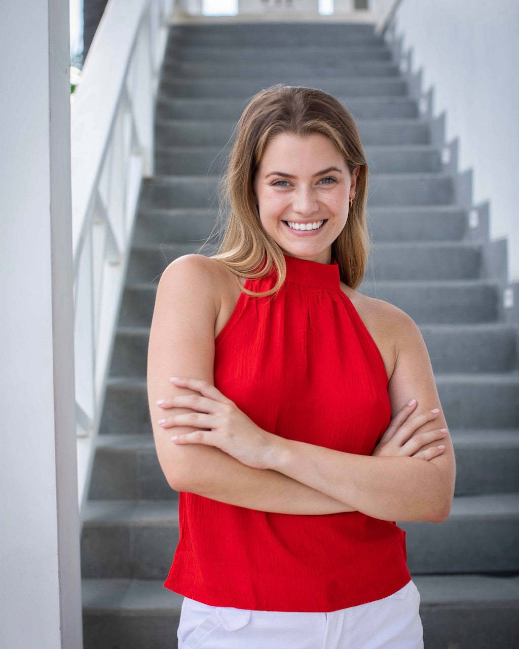 Lana Top - Poppy Red