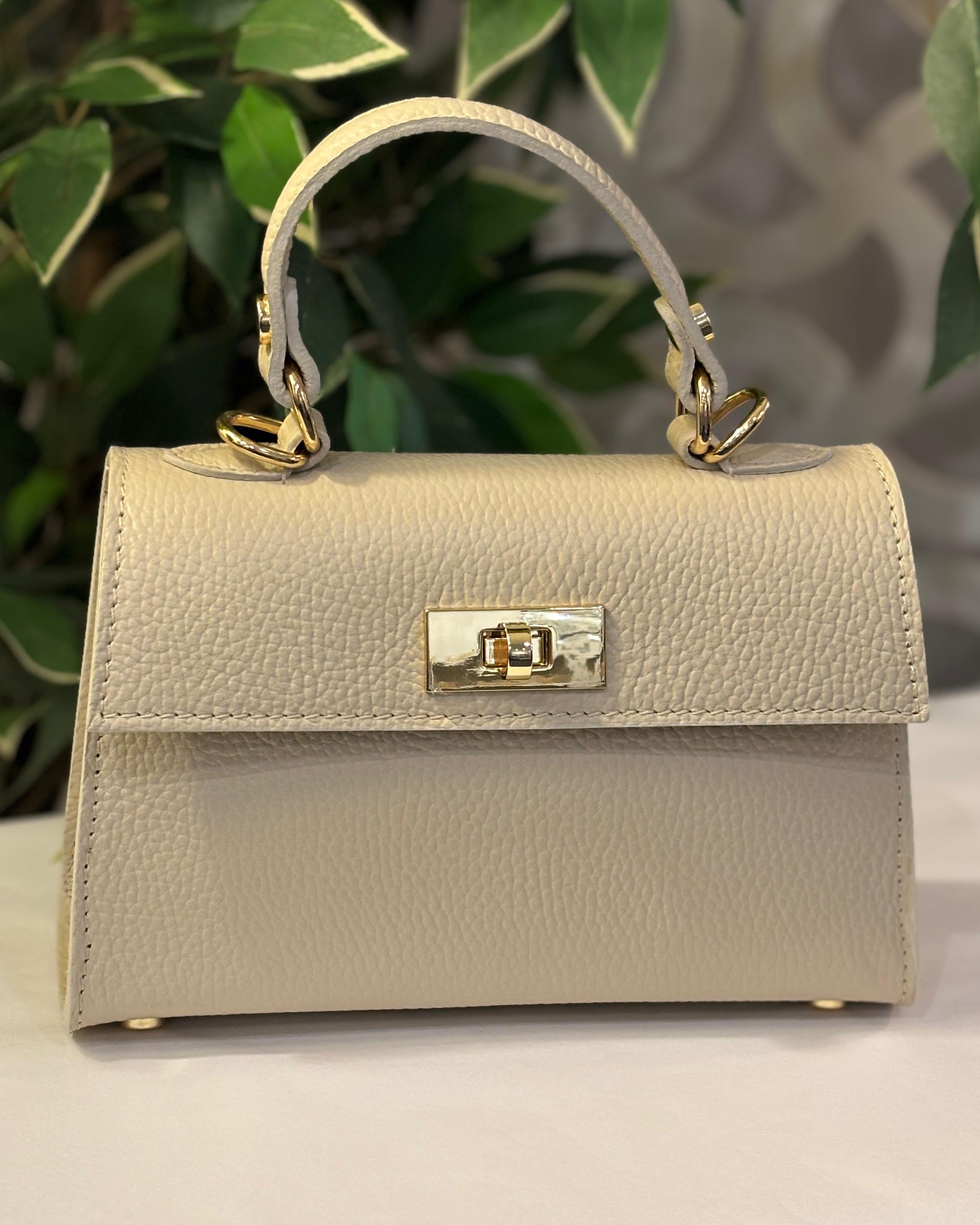 Lignano Leather Bag - Cream