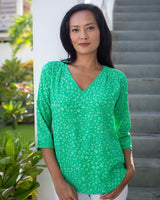Lizzie Top - Green Petal
