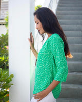 Lizzie Top - Green Petal