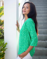 Lizzie Top - Green Petal