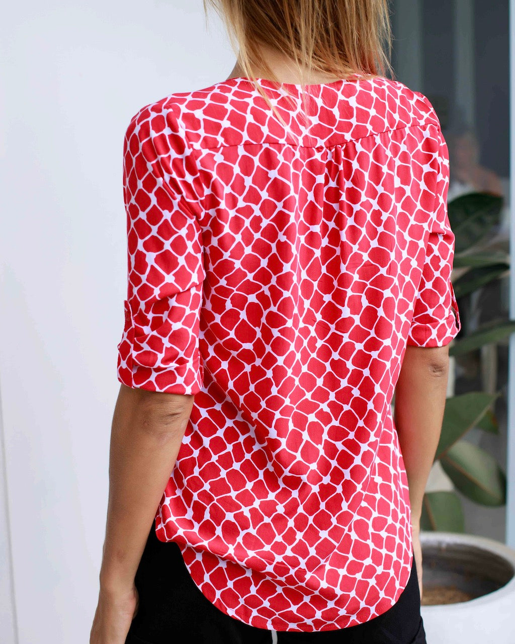 Lizzie Top - Raspberry Rose Net