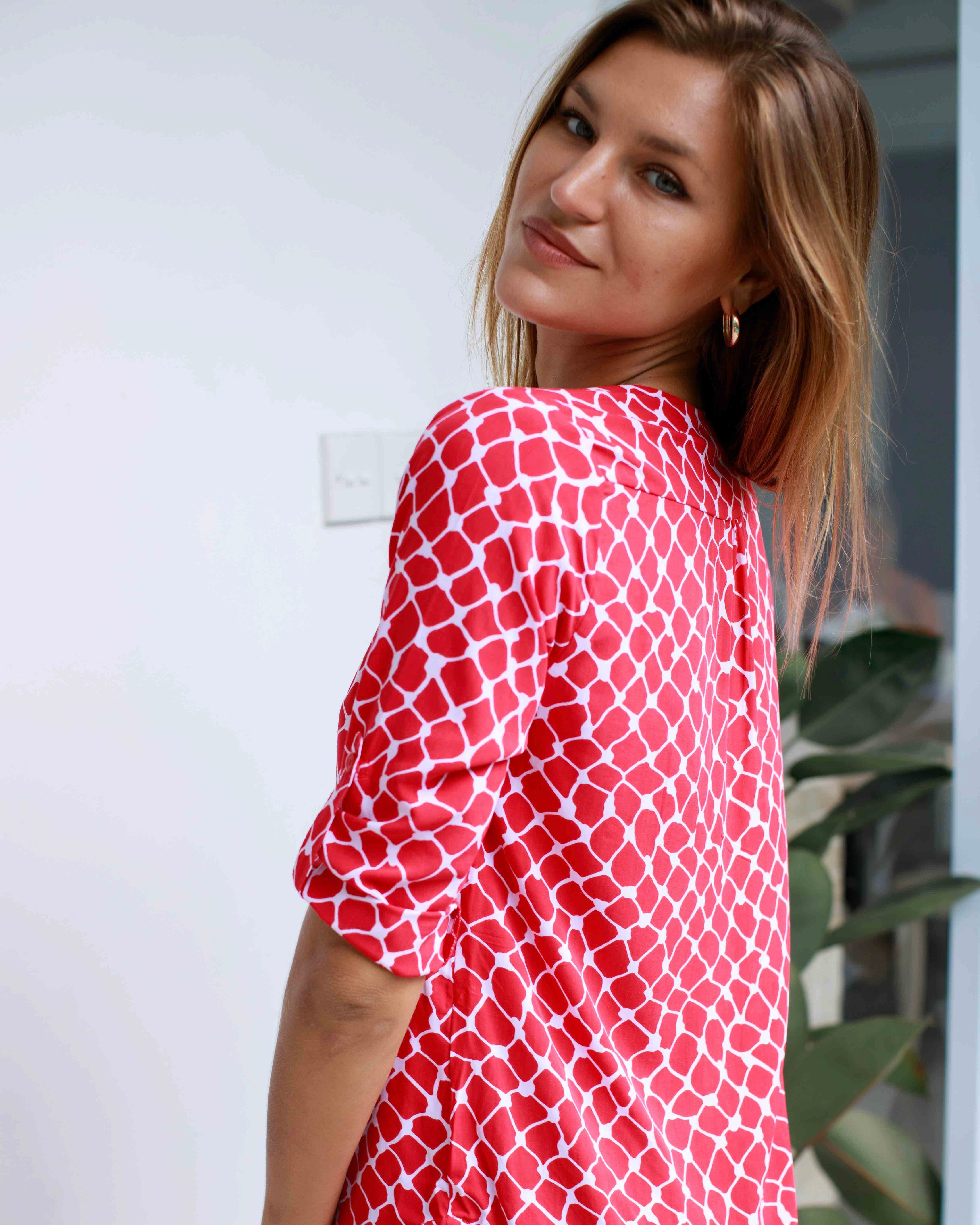 Lizzie Top - Raspberry Rose Net