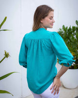 Louise Shirt - Plain Teal