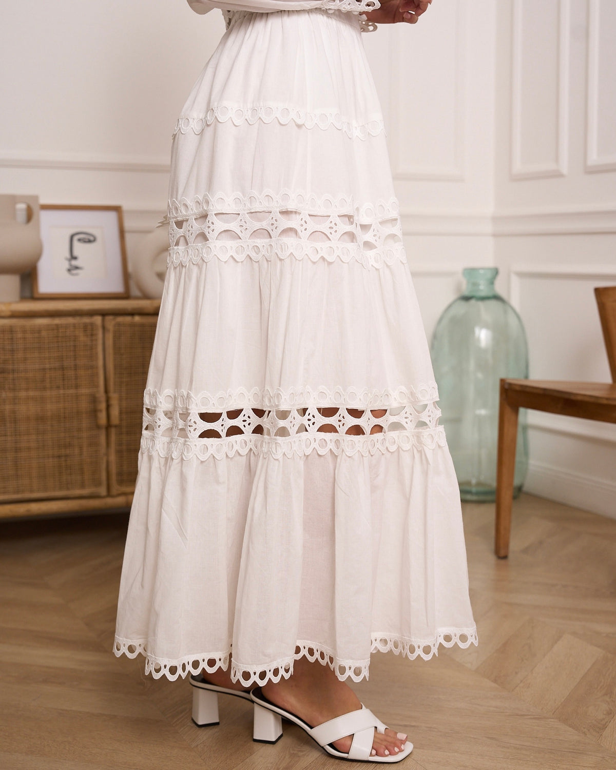 Maelle Maxi Skirt - White