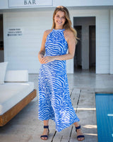 Metis Dress - Blue Zebra