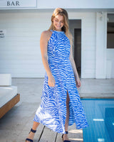 Metis Dress - Blue Zebra