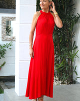 Metis Dress - Poppy Red Crinkle