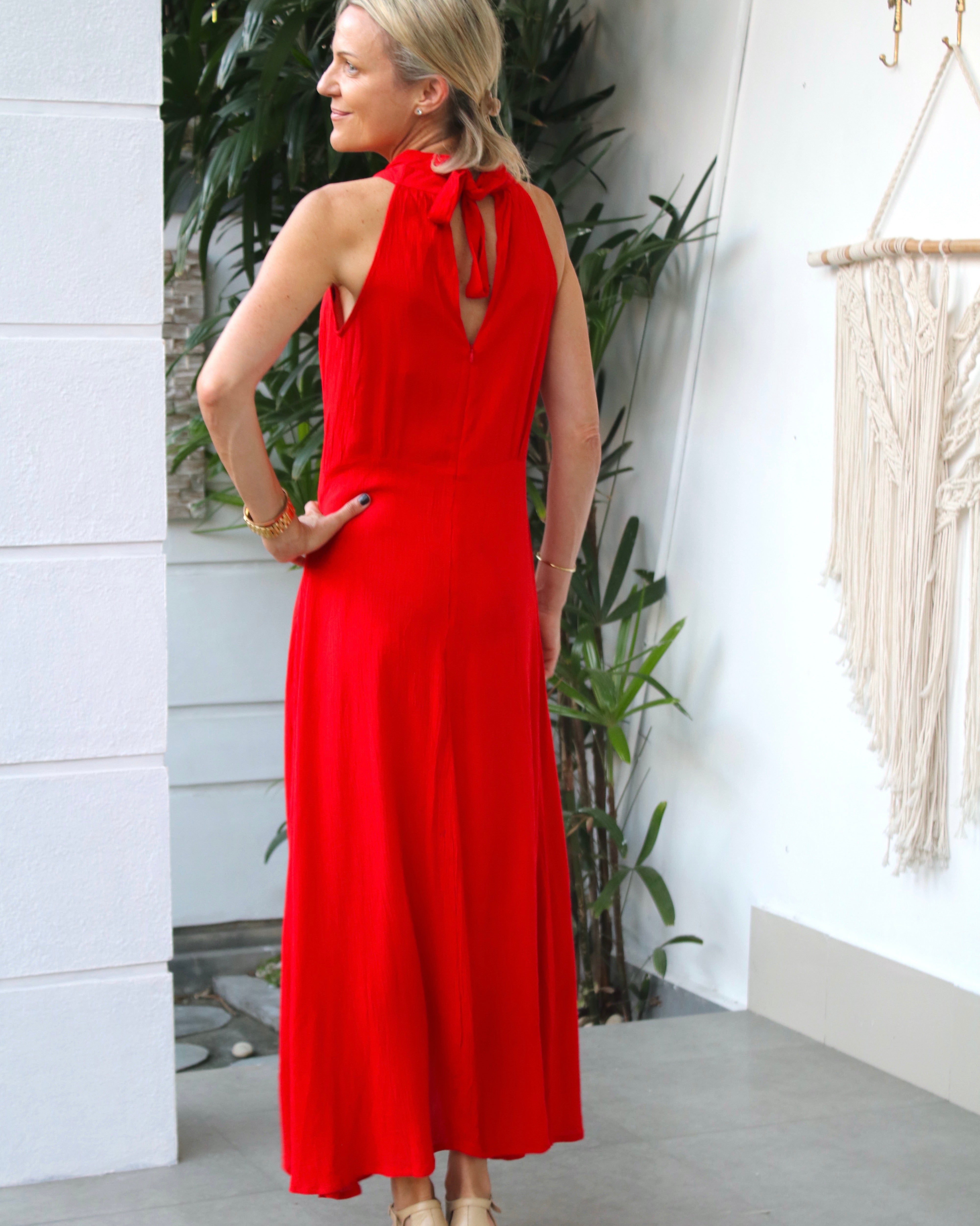 Metis Dress - Poppy Red