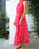 Metis Dress - Red Ginkgo