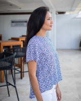 Mimi Top - Midnight Blue Large Maze