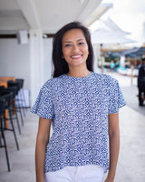Mimi Top - Midnight Blue Large Maze