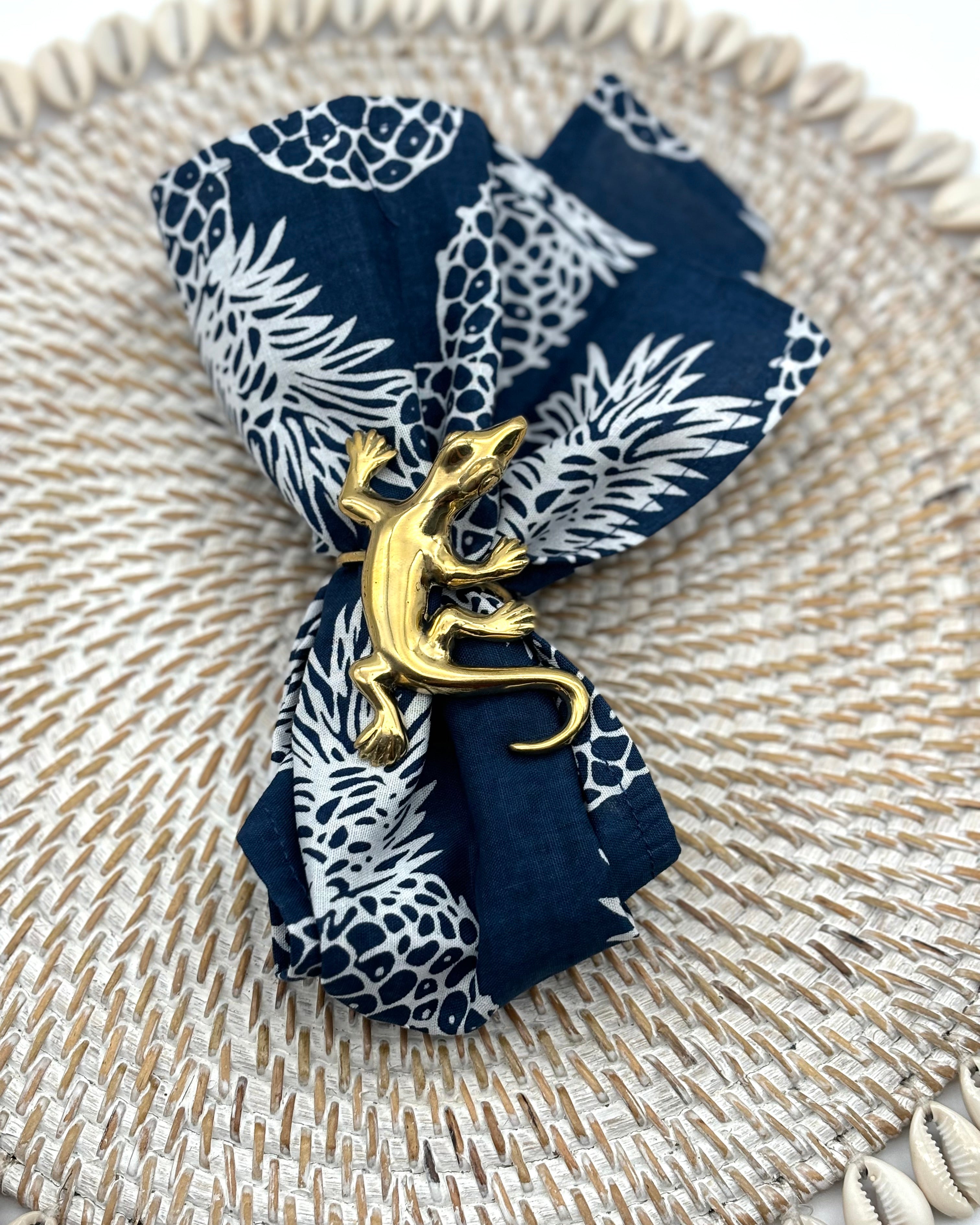 Gecko Napkin Rings - Set of 2