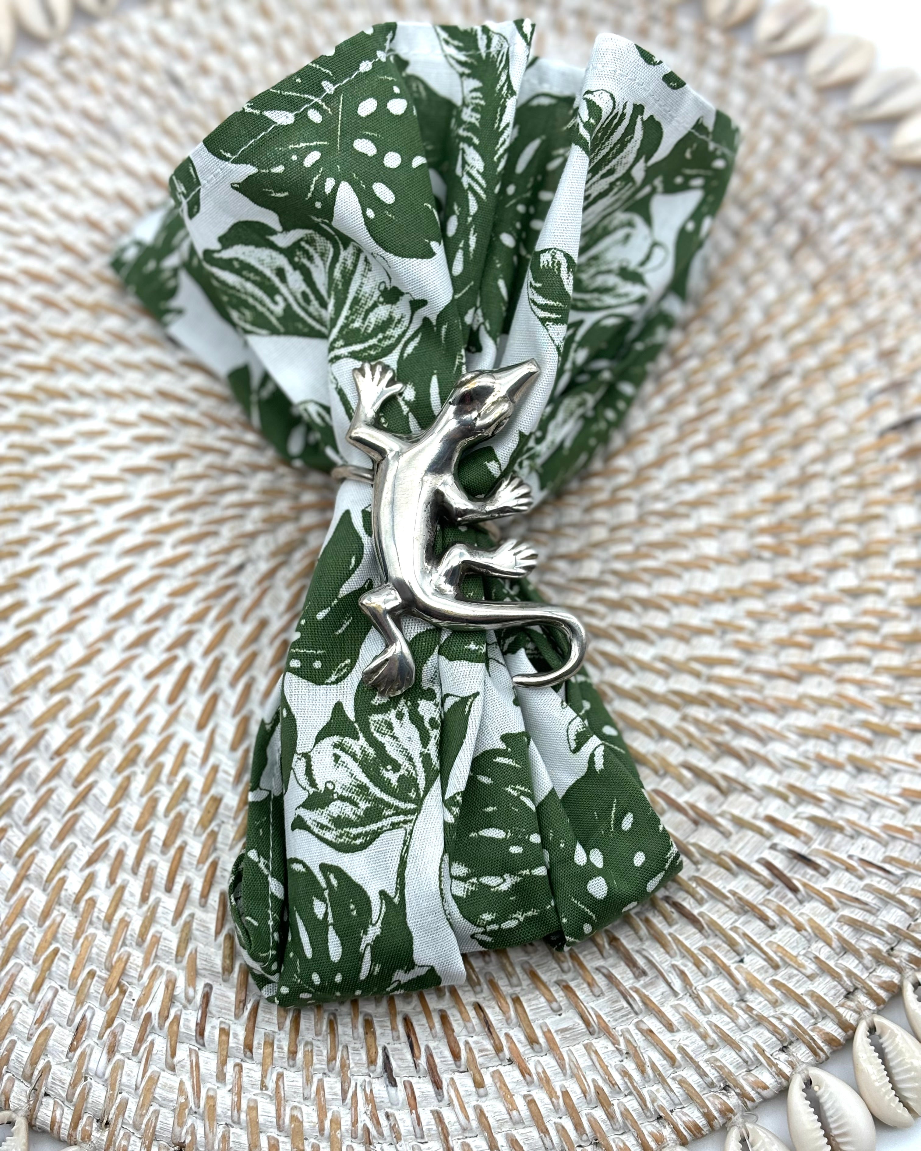 Gecko Napkin Rings - Set of 2
