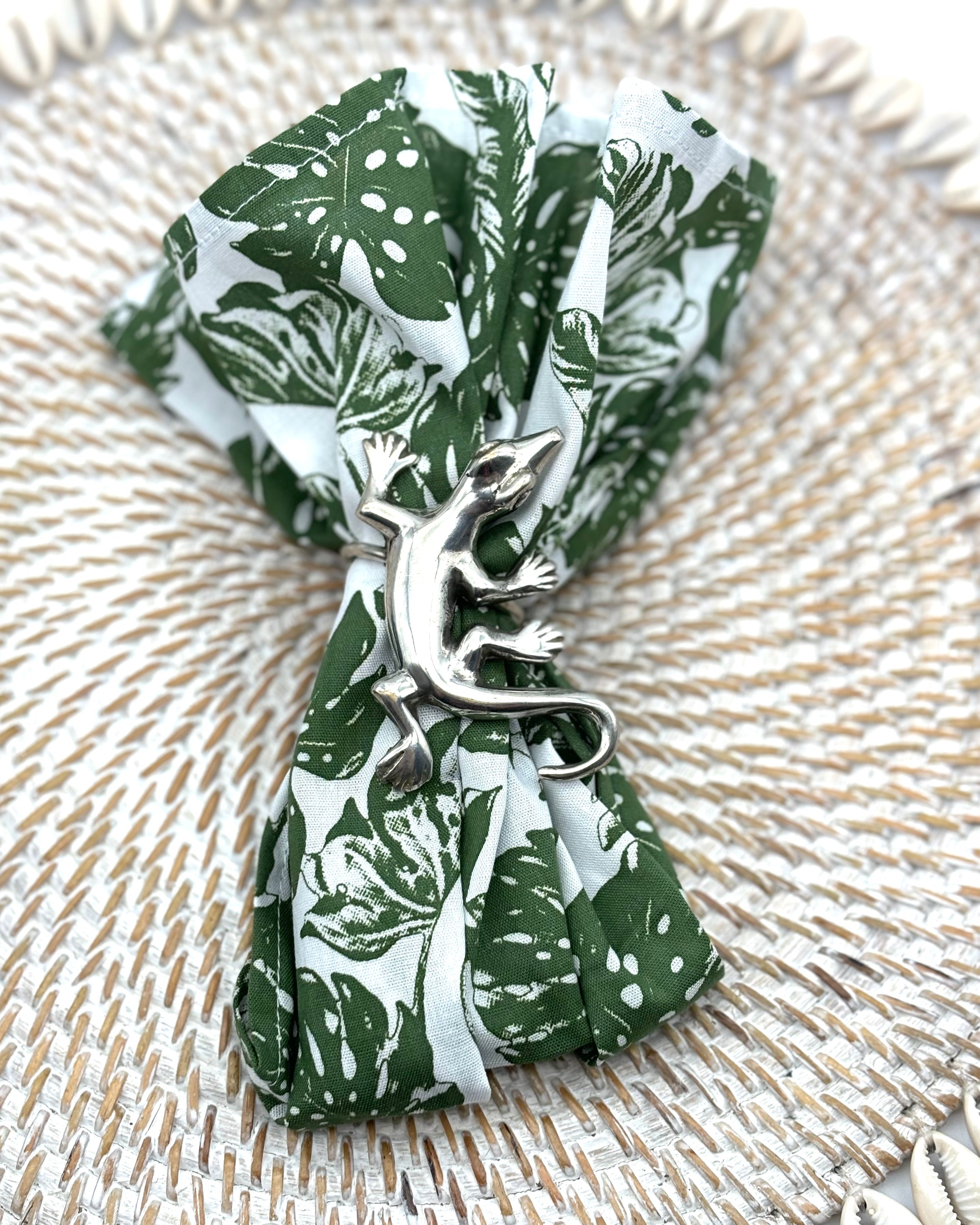 Gecko Napkin Rings - Set of 2