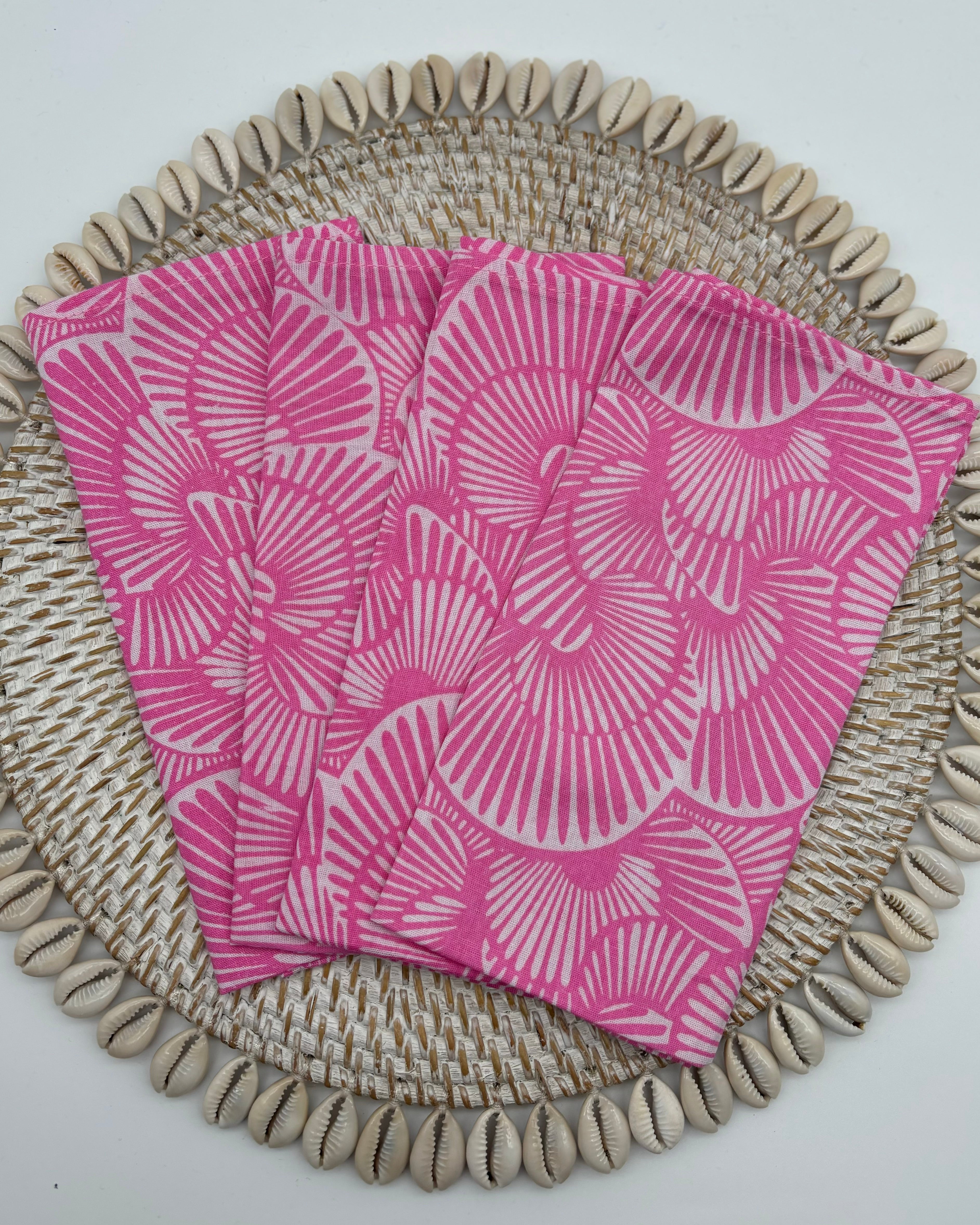 Napkins - Pink Seashell (set of 4)