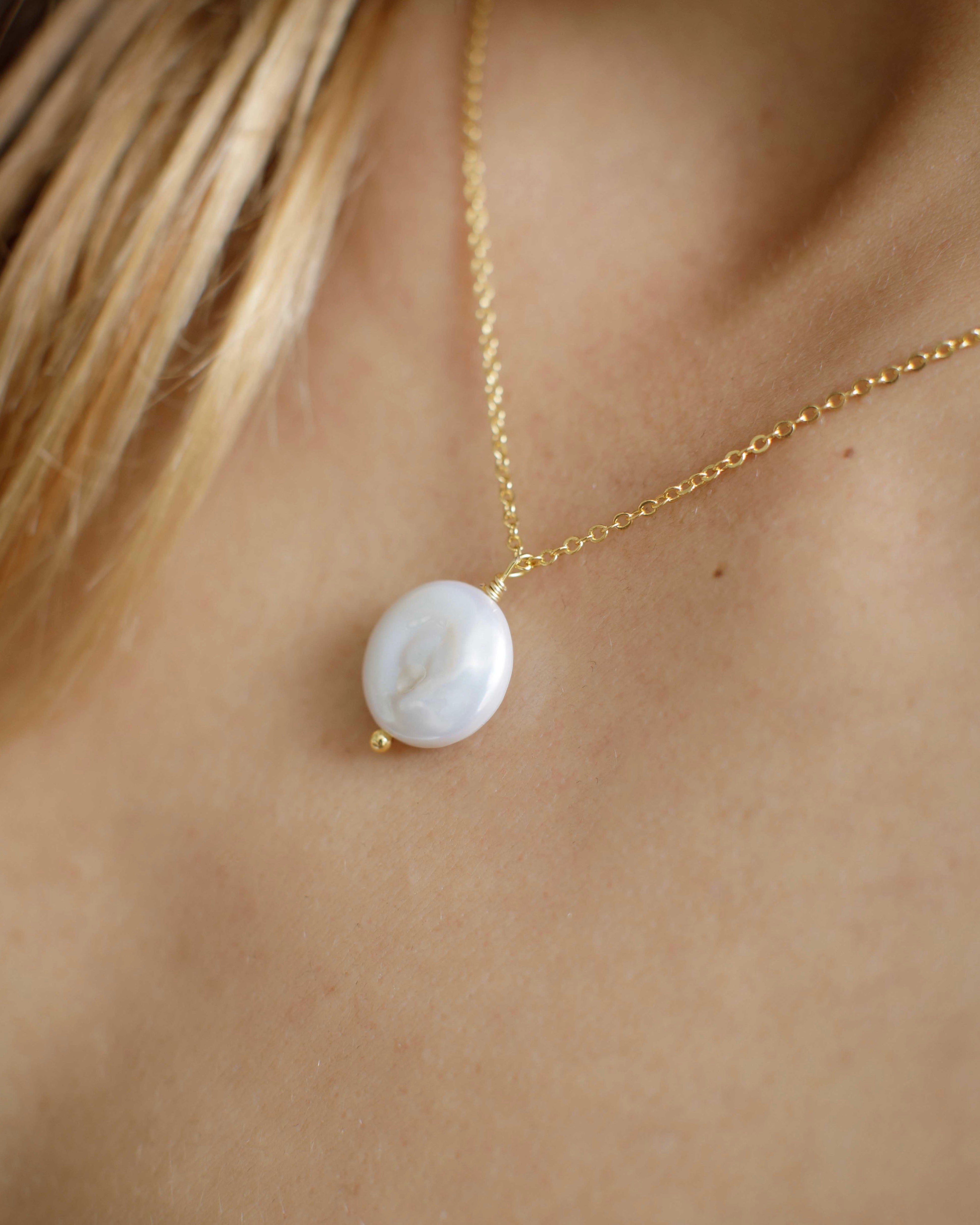 Lima Drop Pearl Necklace