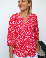 Pippa Top - Red Ginkgo