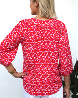 Pippa Top - Red Ginkgo