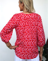 Pippa Top - Red Ginkgo
