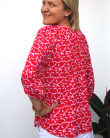 Pippa Top - Red Ginkgo
