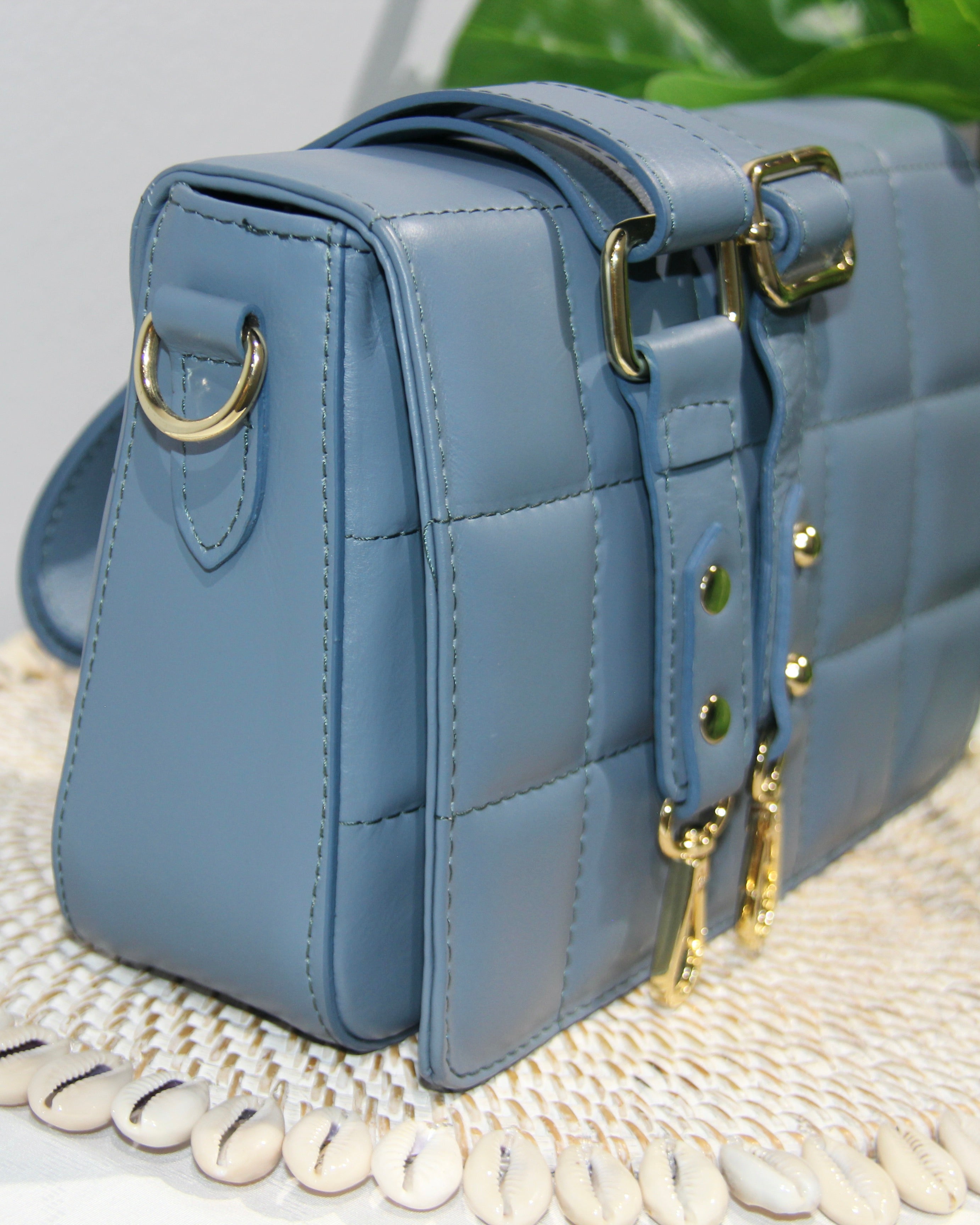 Renata Structured Bag - Denim Blue