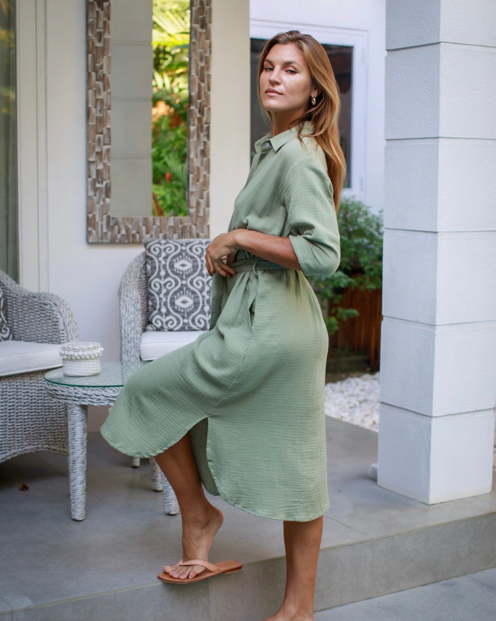 Sadie Dress - Khaki